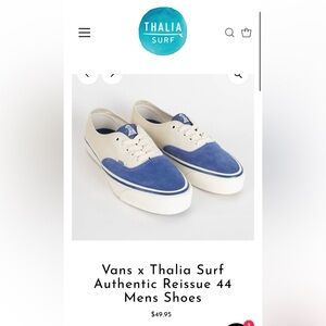 Brand new men’s size 10 Thalia surf vans collab